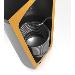 Pufferspeicher 300L mit Wärmetauscher FISH S5 300 X | Solar & Wärmepumpe geeignet