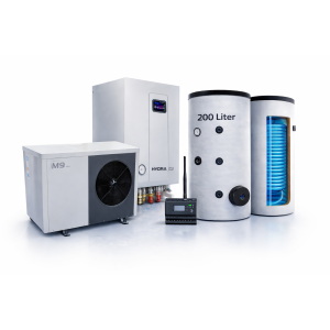 Wärmepumpen Komplettsystem R290 mit 200L Puffer & 300L Speicher – Aktion