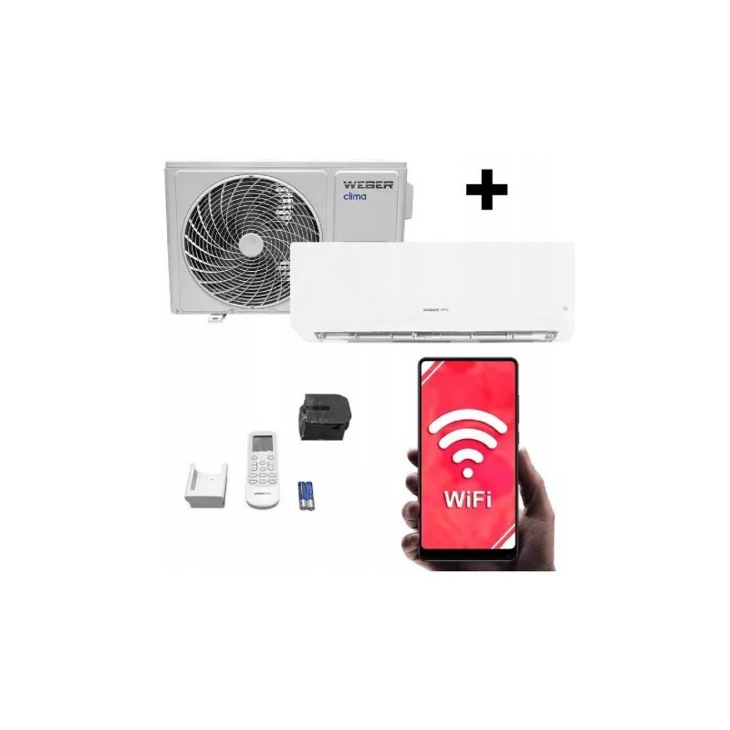 WEBER CLIMA Q 2,6 kW Split-Klimaanlage WiFi R32