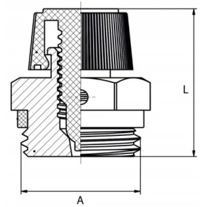Manuelles Entlüftungsventil 1/2 Zoll Drehknopf Heizkörper