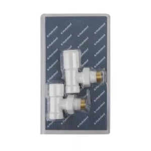 Heizkörper Ventilset 1/2 Zoll Winkel weiß