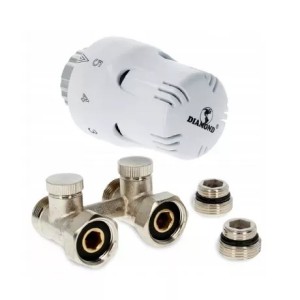 Diamond Thermostat Set 1/2 Zoll Heizkörper gerade