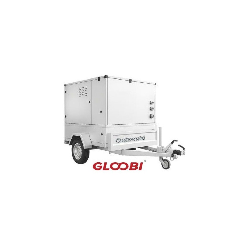 Mobile Heizstation 100 kW im Anhänger – Baustellenheizung & Estrichaufheizung