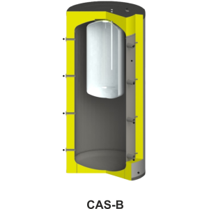 CAS-B Pufferspeicher mit Edelstahlboiler | Hygienische Warmwasserbereitung