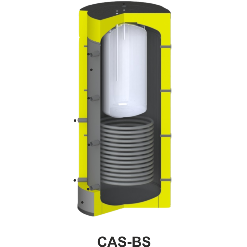 Pufferspeicher mit Wärmetauscher & Edelstahlboiler 500 bis 2000 Liter