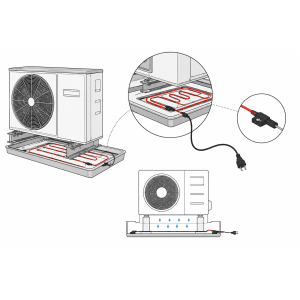 Heizkabel mit Thermostat für Wärmepumpe